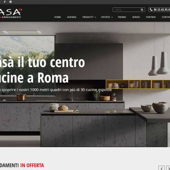 Sito Web negozio di mobili, cucine a Roma - CasÃ  Cucine