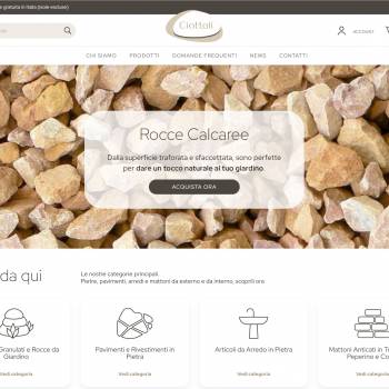 Sito e-commerce ciottoli.it